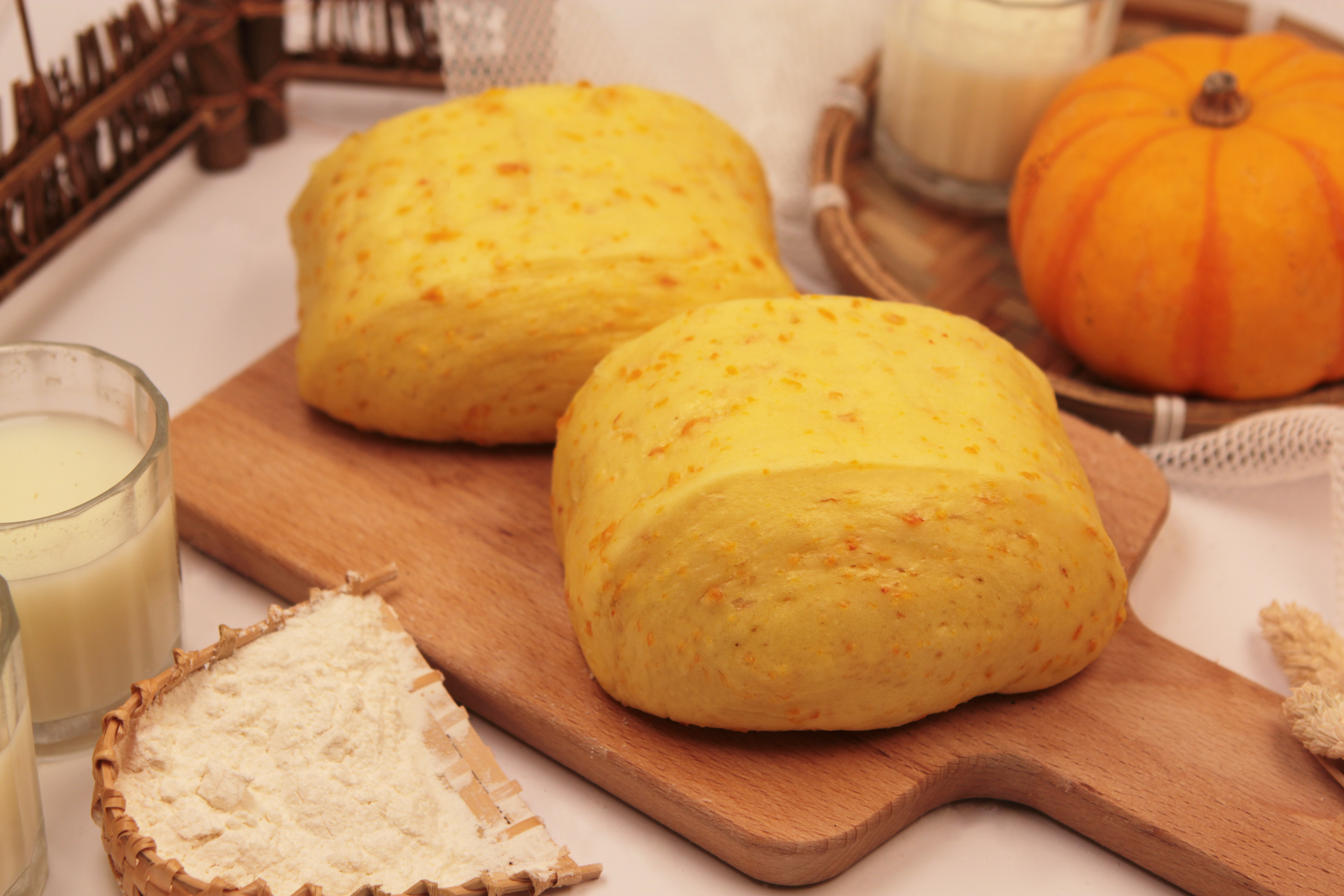 東昇南瓜牛奶饅頭 5入 (蛋奶素)