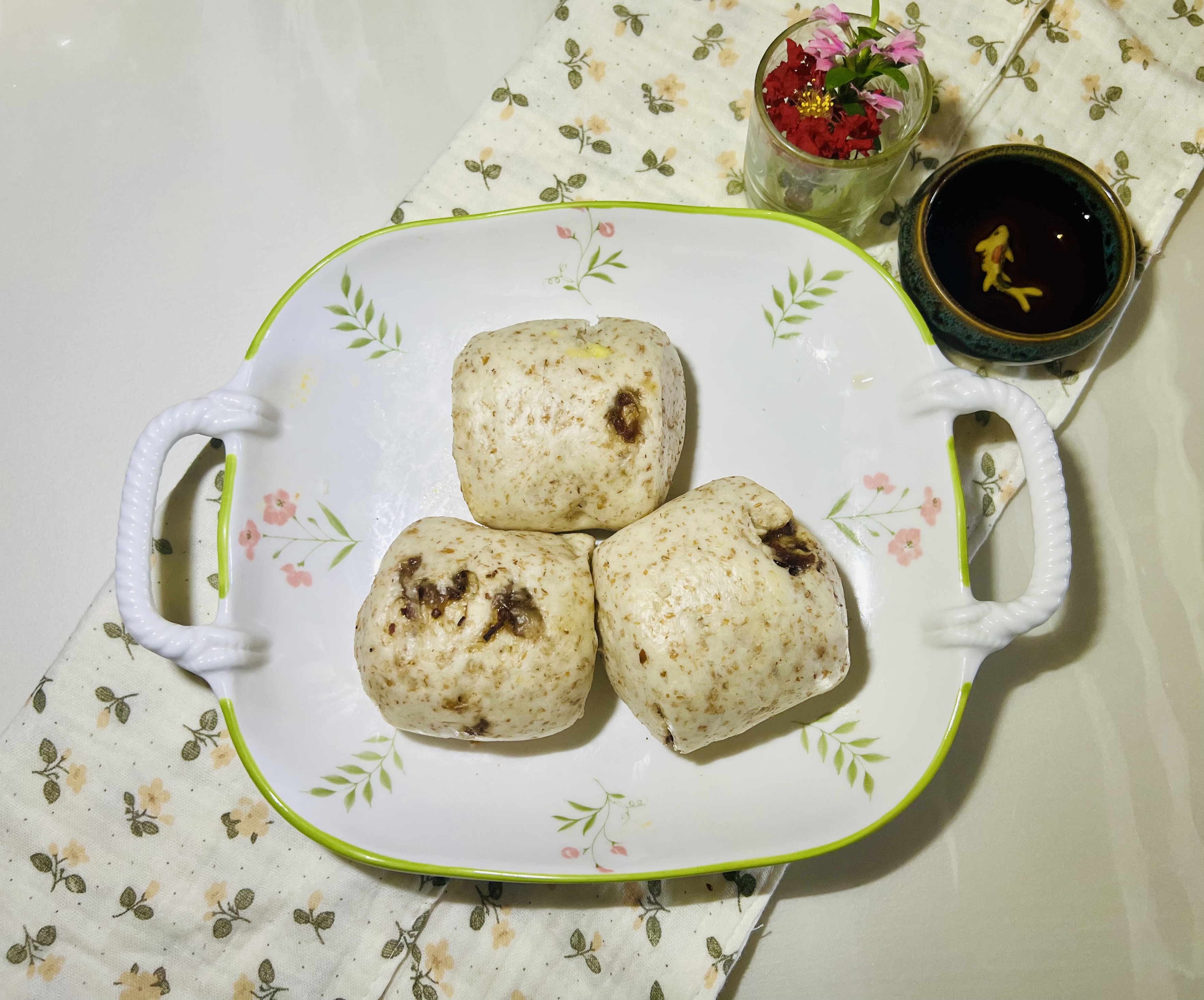黑芝麻葡萄乾枸杞小饅頭 15入 素